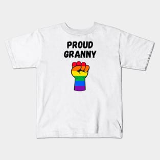 Proud Granny Rainbow Pride T Shirt Design Kids T-Shirt